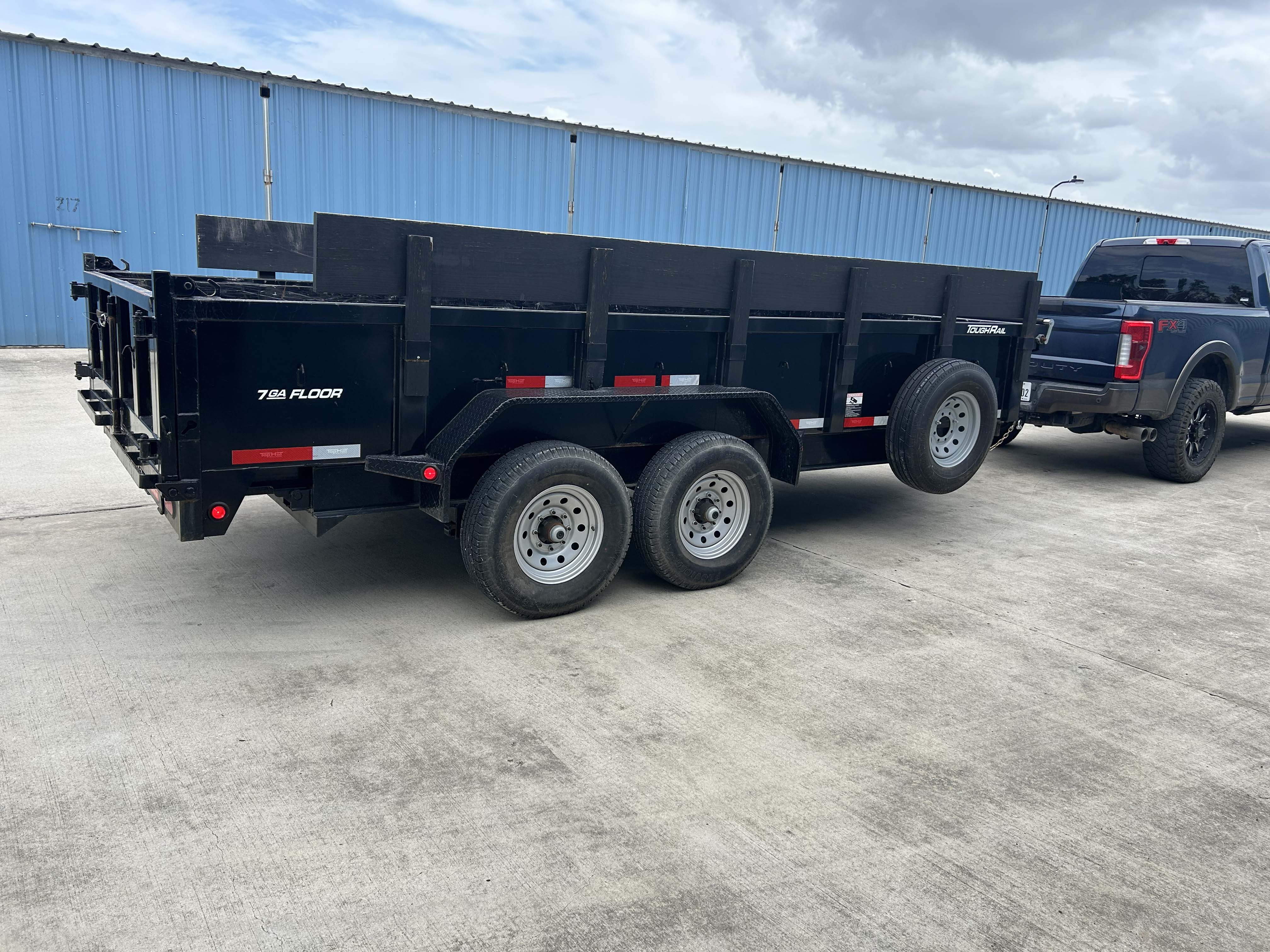 16ft TOPHAT dump trailer rental in Alvin TX near Houston