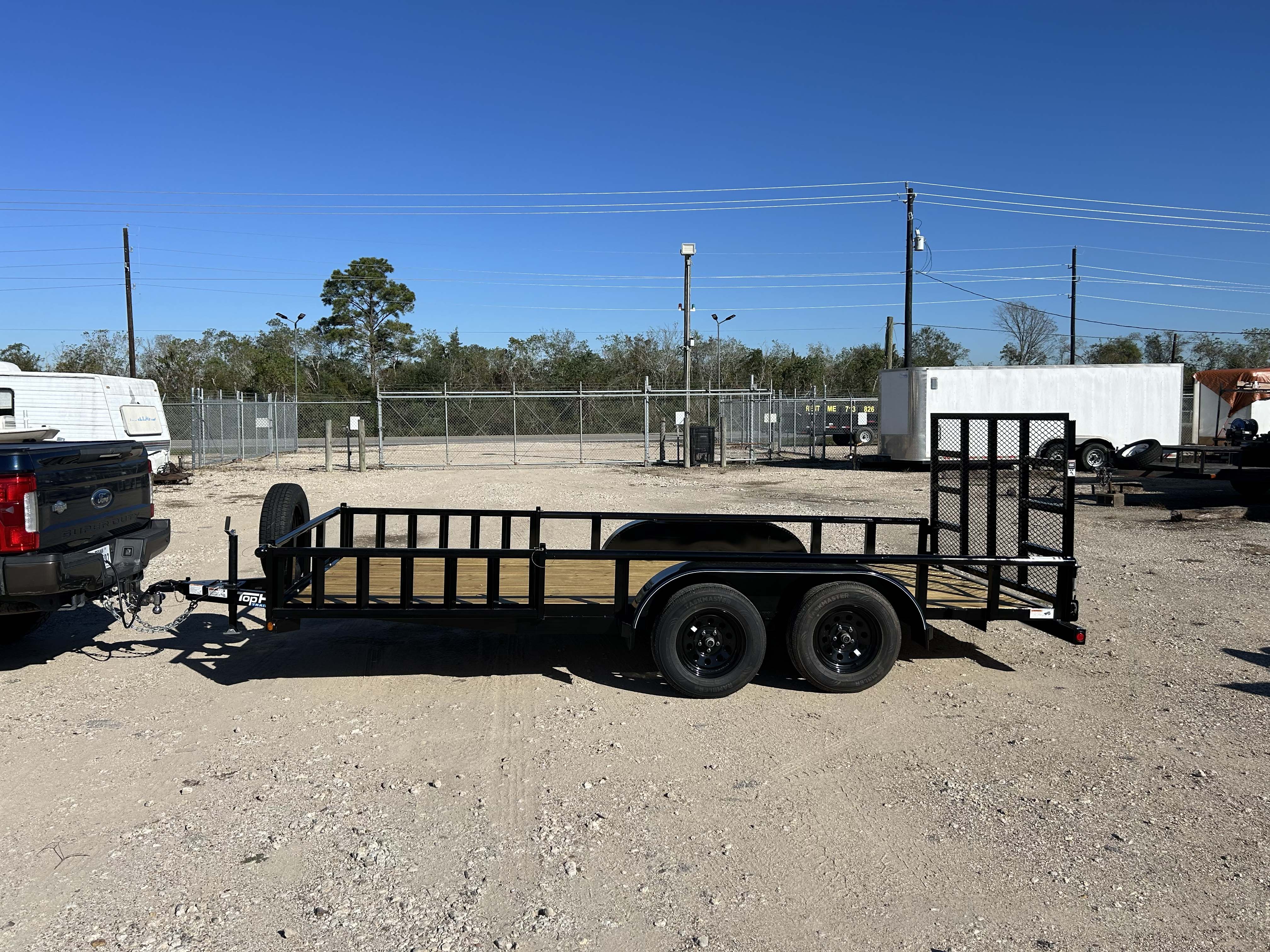 Utility trailer rental in Alvin TX - TOPHAT flatbed utility trailer for rent near Houston